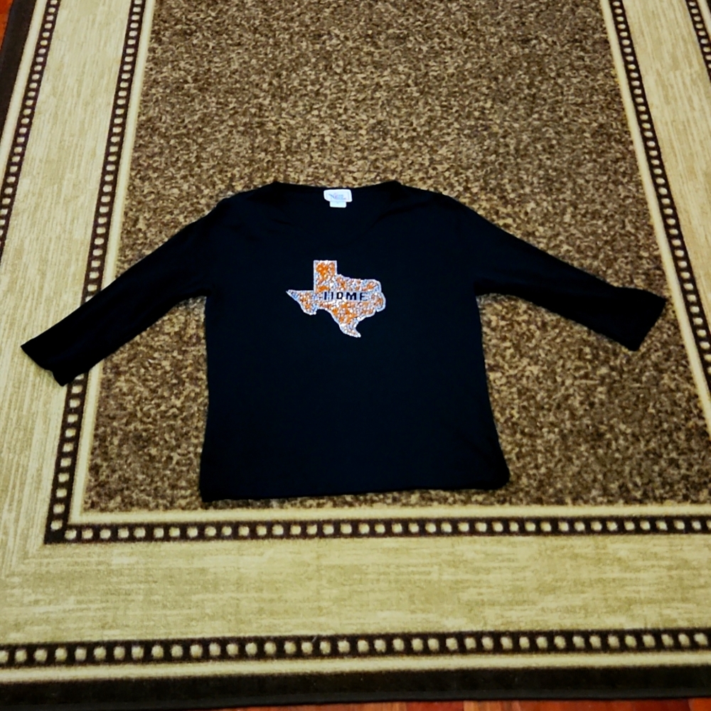 TEXAS BLOUSE RHINESTONES TOP